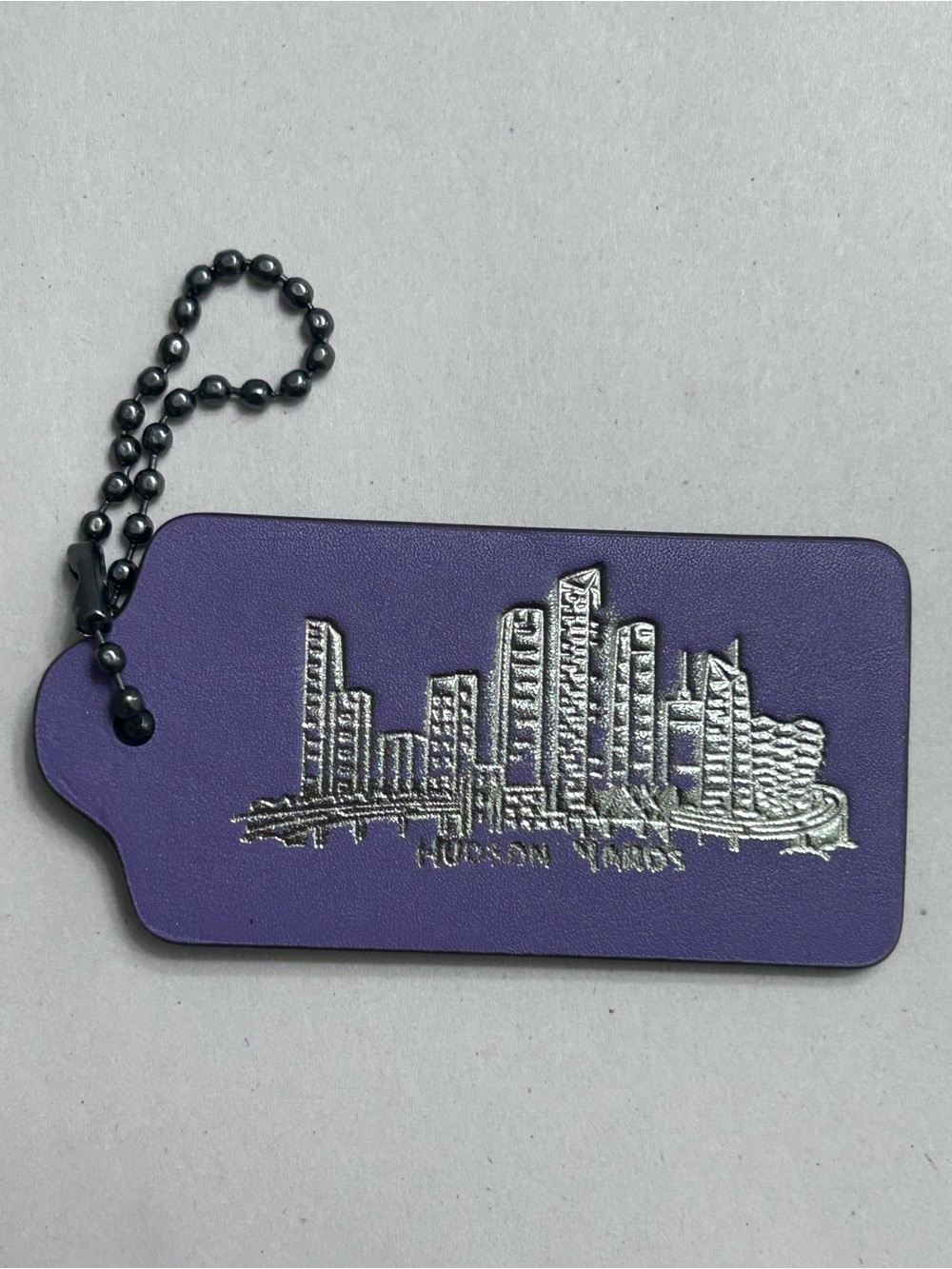 Coach NYC Hudson Yards Purple Hangtag